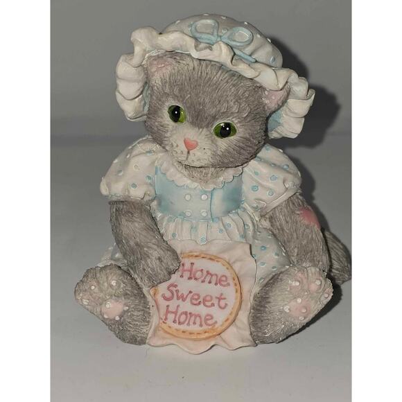 Enesco Calico Cats "Home Sweet Home" 624705 - Picture 1 of 5